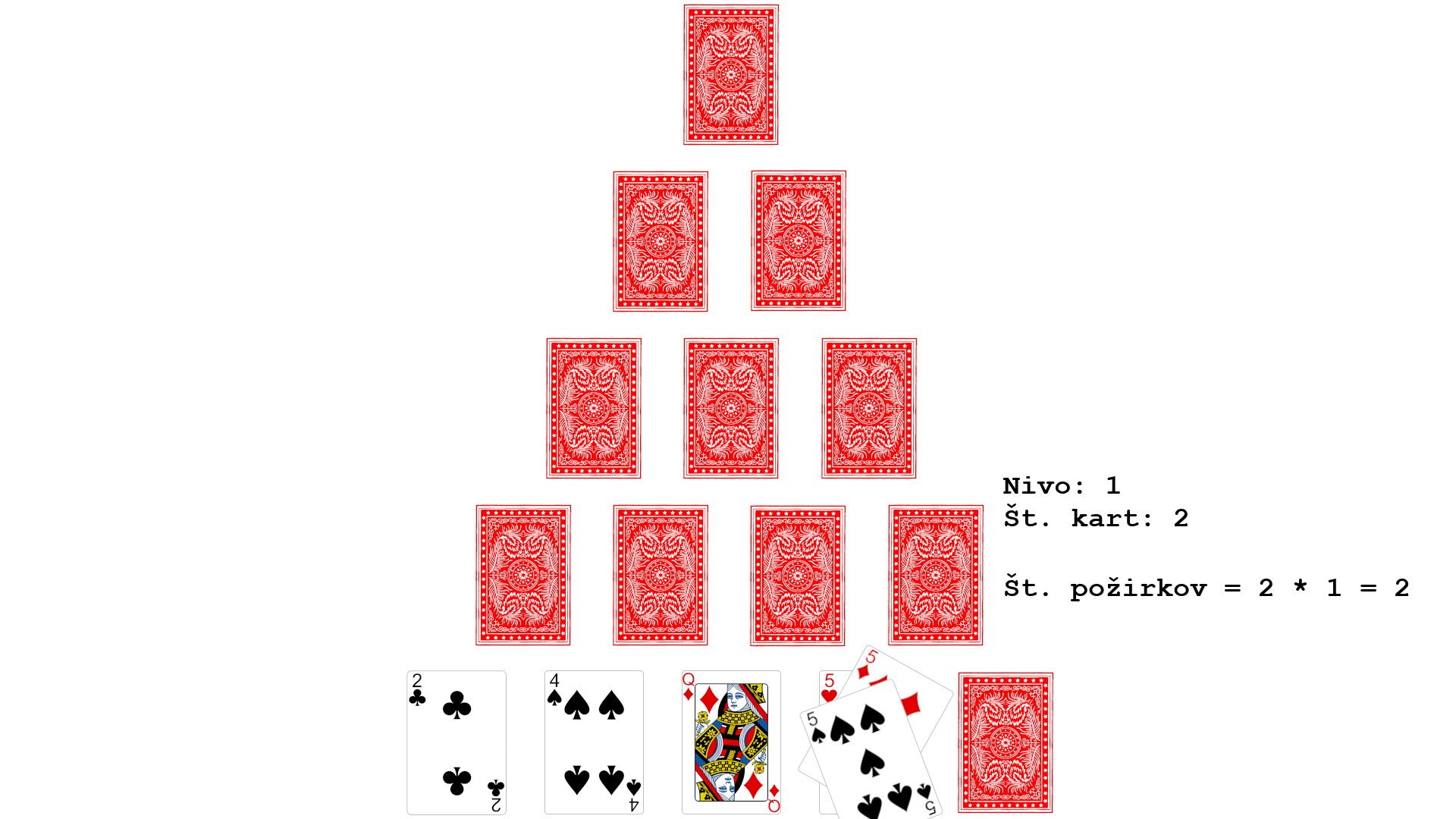 primer izračuna požirkov