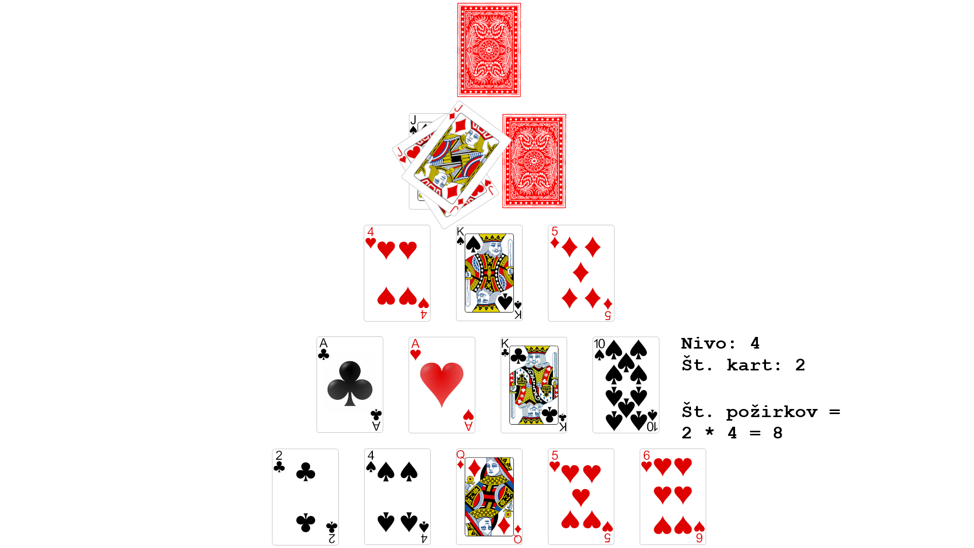 primer izračuna požirkov